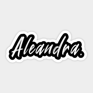 Aleandra Girl Name Sticker